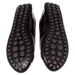مملوكة مسبقًا Louis Vuitton Amarante Patent Leather Oxford Ballet Flats Size 35