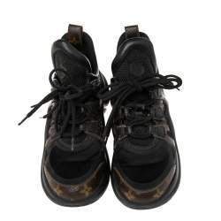 Louis Vuitton Brown Monogram Canvas And Mesh LV Archlight Sneakers Size 38 