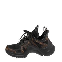 Louis Vuitton Brown Monogram Canvas And Mesh LV Archlight Sneakers Size 38 