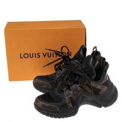 Louis Vuitton Brown Monogram Canvas And Mesh LV Archlight Sneakers Size 38 