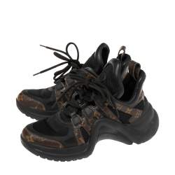 Louis Vuitton Brown Monogram Canvas And Mesh LV Archlight Sneakers Size 38 