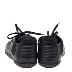 Pre Owned حذاء رياضي لوي فيتون جلد إمبرينتي مونوغرامي أسود مطاط عنق منخفض مقاس 39 