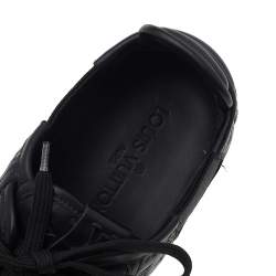 Pre Owned حذاء رياضي لوي فيتون جلد إمبرينتي مونوغرامي أسود مطاط عنق منخفض مقاس 39 