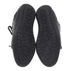 Pre Owned حذاء رياضي لوي فيتون جلد إمبرينتي مونوغرامي أسود مطاط عنق منخفض مقاس 39 