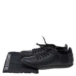 Pre Owned حذاء رياضي لوي فيتون جلد إمبرينتي مونوغرامي أسود مطاط عنق منخفض مقاس 39 