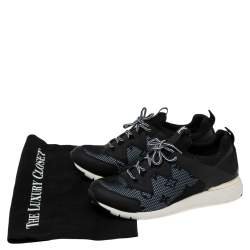 Pre Owned حذاء رياضي لوي فيتون أفترغيم شبكة وجلد أسود مونوغرامي مقاس 36.5