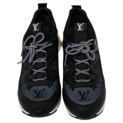 Pre Owned حذاء رياضي لوي فيتون أفترغيم شبكة وجلد أسود مونوغرامي مقاس 36.5