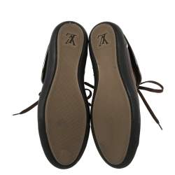 مملوكة مسبقًا Louis Vuitton Brown Monogram Canvas And Leather Brea Sneaker Boots Size 37.5