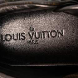 مملوكة مسبقًا Louis Vuitton Brown Monogram Canvas And Leather Brea Sneaker Boots Size 37.5
