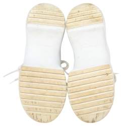 Louis Vuitton White/Brown Mesh And Monogram Canvas Archlight Low Top Sneakers Size 37