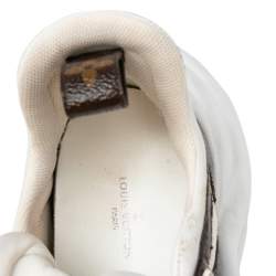 Louis Vuitton White/Brown Mesh And Monogram Canvas Archlight Low Top Sneakers Size 37