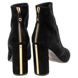 Pre Owned حذاء بوت كاحل لوي فيتون قماش تريكو مونوغرامي أزرق مقاس 40