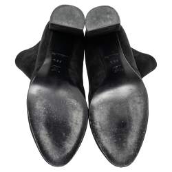 Pre Owned حذاء بوت كاحل لوي فيتون قماش تريكو مونوغرامي أزرق مقاس 40