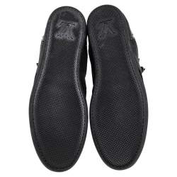 Louis Vuitton Black/Brown Suede And Monogram Canvas Move Up High Top Sneakers Size 39