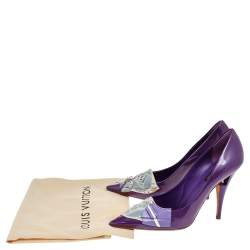 Louis Vuitton Purple Patent Riviera Pumps Size 39.5