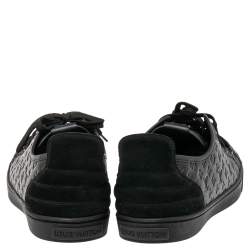 مملوكة مسبقًا Louis Vuitton Black Monogram Empreinte Leather and Suede Low Top Sneakers Size 38