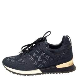 Louis Vuitton Blue Denim Monogram Run Away Sneakers ref.787061 - Joli Closet