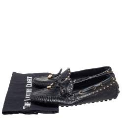 Pre Owned حذاء لوفرز لوي فيتون غلوريا جلد مونوغرامي أسود مقاس 36