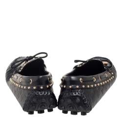 Pre Owned حذاء لوفرز لوي فيتون غلوريا جلد مونوغرامي أسود مقاس 36