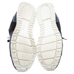 مملوكة مسبقًا Louis Vuitton Blue Suede and Leather Run Away Sneakers Size 40