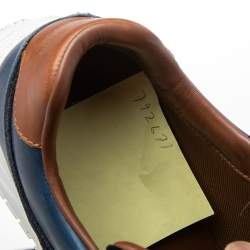 مملوكة مسبقًا Louis Vuitton Blue Suede and Leather Run Away Sneakers Size 40