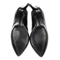 مملوكة مسبقًا Louis Vuitton Black Patent Leather Oh Really! Platform Pumps Size 39