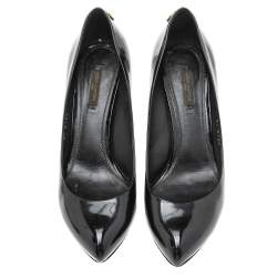 مملوكة مسبقًا Louis Vuitton Black Patent Leather Oh Really! Platform Pumps Size 39