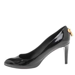 مملوكة مسبقًا Louis Vuitton Black Patent Leather Oh Really! Platform Pumps Size 39