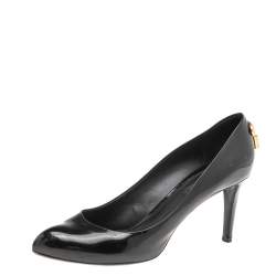 مملوكة مسبقًا Louis Vuitton Black Patent Leather Oh Really! Platform Pumps Size 39