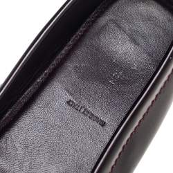 مملوكة مسبقًا Louis Vuitton Burgundy Patent Leather Dauphine Loafers Size 40.5