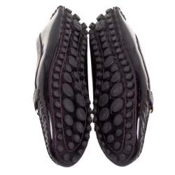 مملوكة مسبقًا Louis Vuitton Burgundy Patent Leather Dauphine Loafers Size 40.5