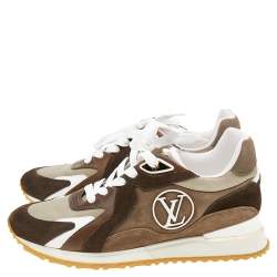 مملوكة مسبقًا Louis Vuitton Multicolor Leather And Suede Run Away Sneakers Size 39