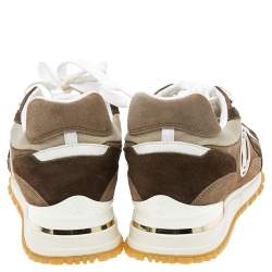 مملوكة مسبقًا Louis Vuitton Multicolor Leather And Suede Run Away Sneakers Size 39