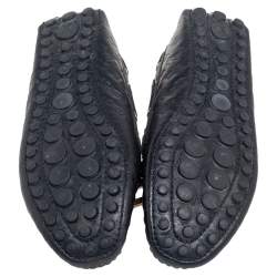 مملوكة مسبقًا Louis Vuitton Black Monogram Leather Gloria Flat Loafers Size 36