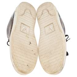 مملوكة مسبقًا حذاء رياضي لوي فيتون فرونت رو جلد لامع وكانفاس مونوغرامي مقاس 40