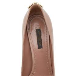 Pre Owned Louis Vuitton Beige Leather Oh Really! Peep Toe Pumps Size 36