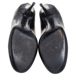 Pre Owned Louis Vuitton Black Patent Leather Oh Really! Platform Pumps Size 37.5