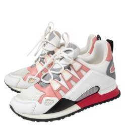 Louis Vuitton Multicolor Leather And Mesh Run Away Sneakers Size 37