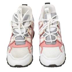 Louis Vuitton Multicolor Leather And Mesh Run Away Sneakers Size 37