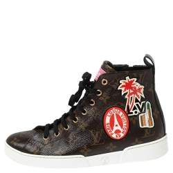 مملوكة مسبقًا Louis Vuitton Monogram Canvas High Top Sneakers Size 38