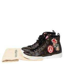 مملوكة مسبقًا Louis Vuitton Monogram Canvas High Top Sneakers Size 38
