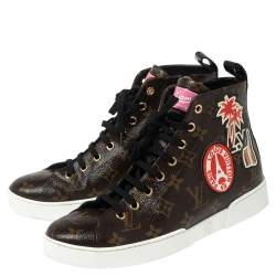 مملوكة مسبقًا Louis Vuitton Monogram Canvas High Top Sneakers Size 38