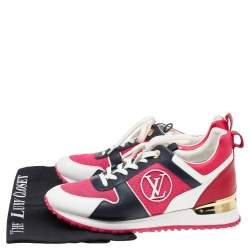 Louis Vuitton Multicolor Leather And Mesh Run Away Low Top Sneakers Size 37.5
