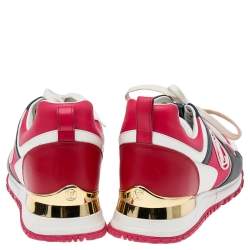 Louis Vuitton Multicolor Leather And Mesh Run Away Low Top Sneakers Size 37.5