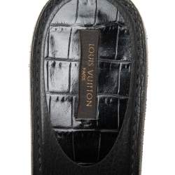 Pre Owned صندل سلايدلوي فيتون جلد لامع أسود مزين فيونكة مقاس 41.5