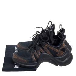 Louis Vuitton Black/Brown Canvas And Leather Archlight  Sneakers Size 39