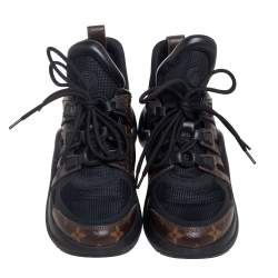 Louis Vuitton Black/Brown Canvas And Leather Archlight  Sneakers Size 39