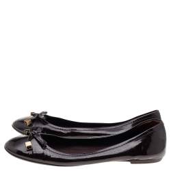 Louis Vuitton Amarante Patent Leather Ballet Flats Size 40.5