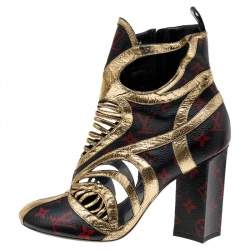 Rare Louis Vuitton Runway Infrarouge Queen of Hearts Ankle Boots