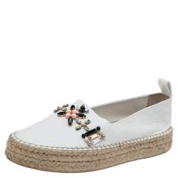 Louis Vuitton Leather Espadrilles - White Flats, Shoes - LOU804933